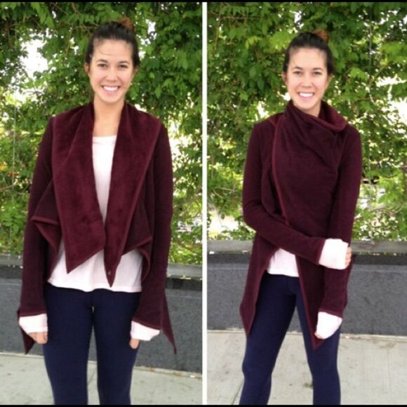 Presence of Mind Jacket Wrap- Bordeaux Drama- Lulu - Picture 8 of 11